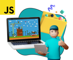 Программирование на JavaScript. Учимся создавать игры! - КИБЕРшкола программирования для детей, компьютерные курсы для школьников, начинающих и подростков - KIBERone г. Лиски