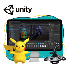 Мир игр на Unity 2D на популярном движке + AI-помощники - КИБЕРшкола программирования для детей, компьютерные курсы для школьников, начинающих и подростков - KIBERone г. Лиски