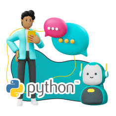 Умный чат-бот на Python - КИБЕРшкола программирования для детей, компьютерные курсы для школьников, начинающих и подростков - KIBERone г. Лиски