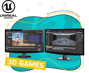 Unreal Engine 4. Игровой движок - КИБЕРшкола программирования для детей, компьютерные курсы для школьников, начинающих и подростков - KIBERone г. Лиски