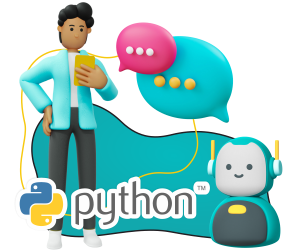 Умный чат-бот на Python - КИБЕРшкола программирования для детей, компьютерные курсы для школьников, начинающих и подростков - KIBERone г. Лиски